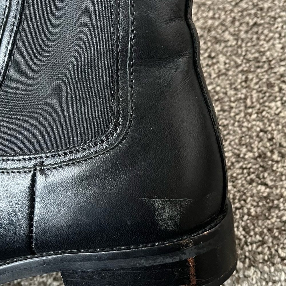 THURSDAY Duchess Leather Chelsea Boots 8 - Picture 8 of 9